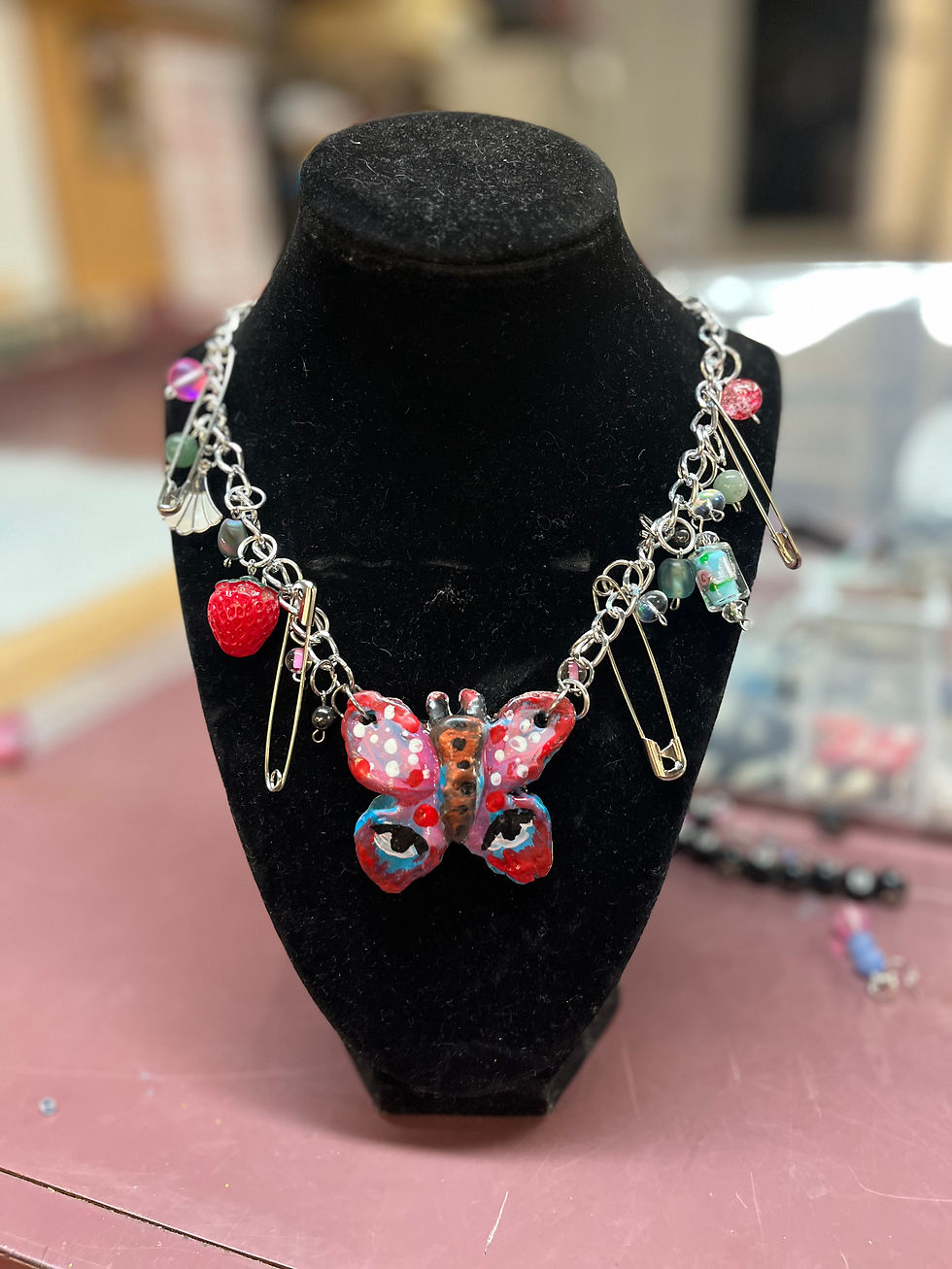 Thumbnail: ButterFly Junk Necklace 
