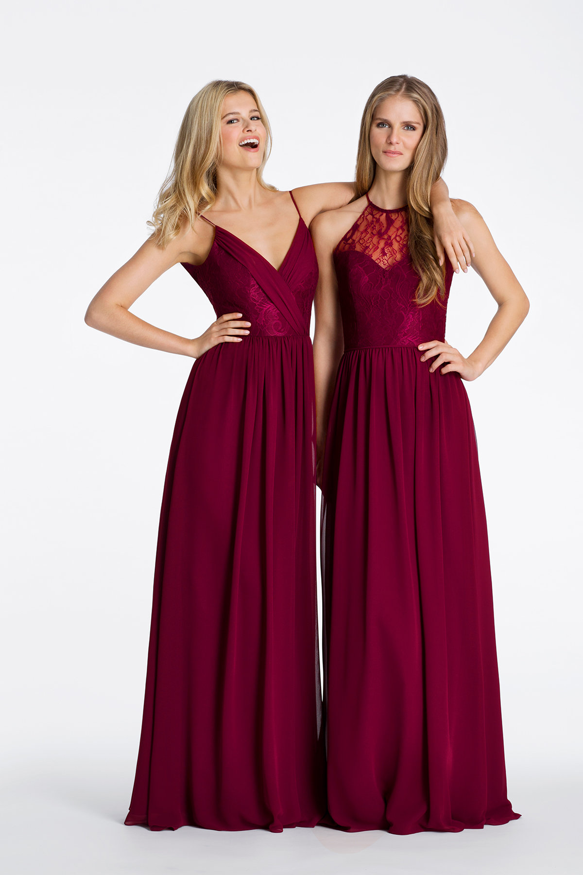 hayley paige burgundy bridesmaid dresses