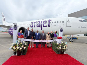Arajet recibe de Boeing avión número 15 en Seattle bautizado “Isla Catalina”