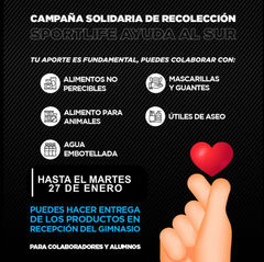 Sportlife lanza campaña solidaria "Sportlife por el sur" en apoyo a los damnificados del sur de Chile