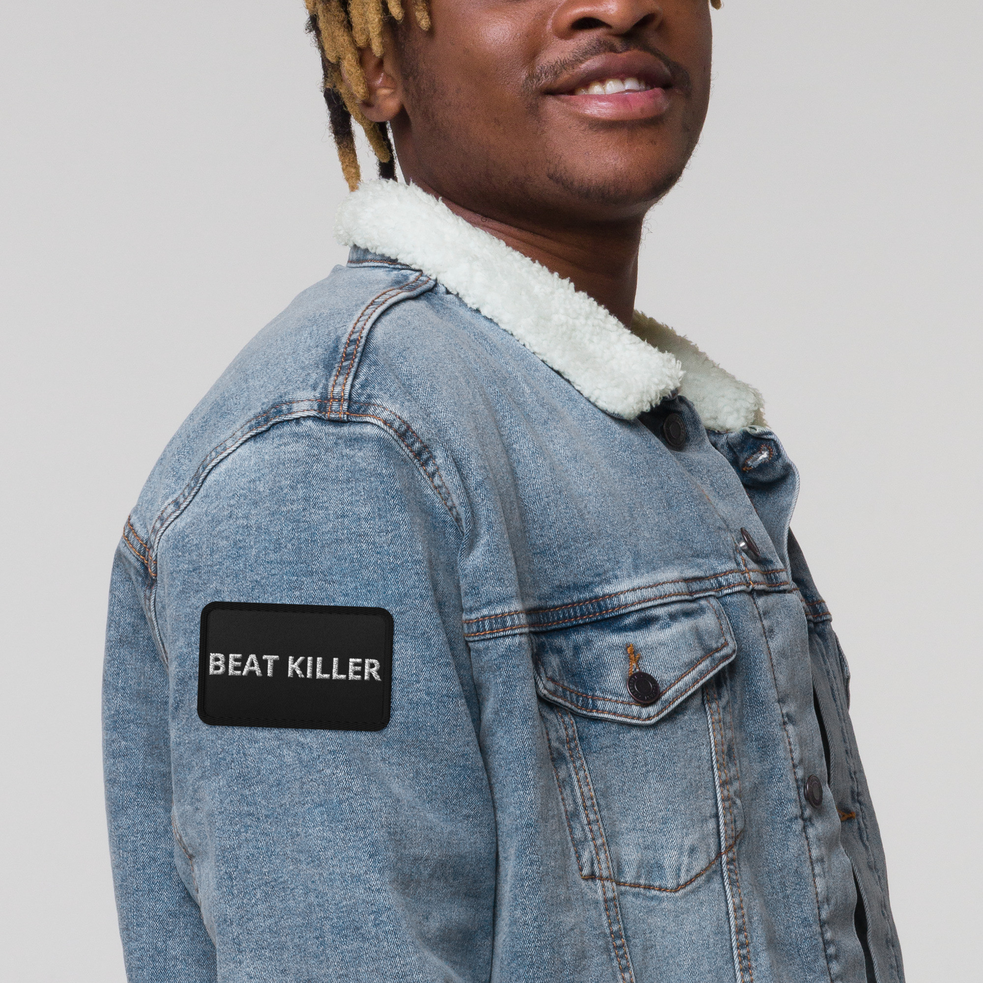Beat Killer Embroidered Patches - Rectangle 3.5″×2.25″