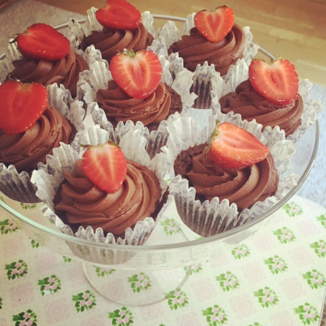 De omtalade chokladcupcakes...