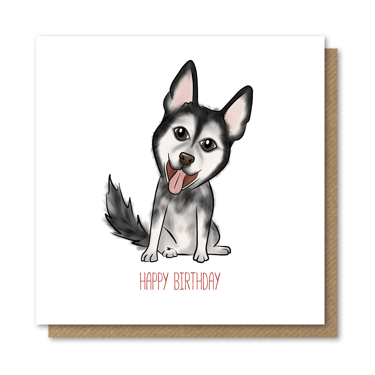 Alaskan Malamute Birthday Card