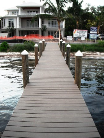 After - boat dock construction Sarasota
