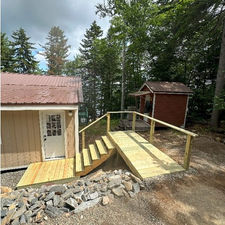 NEW STAIRS NORTH WOODS MAINE