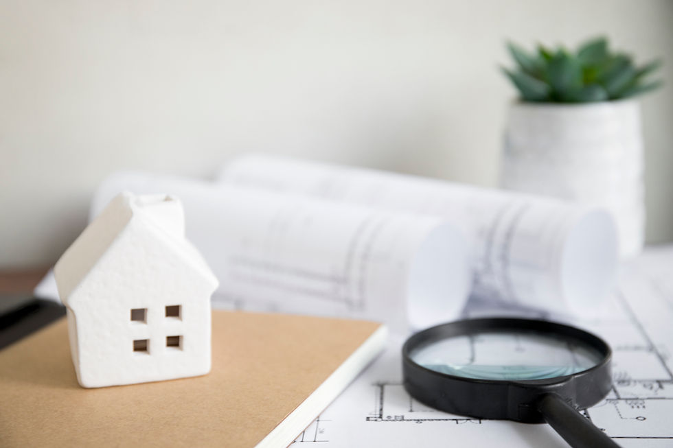A House and Magnifying Glass