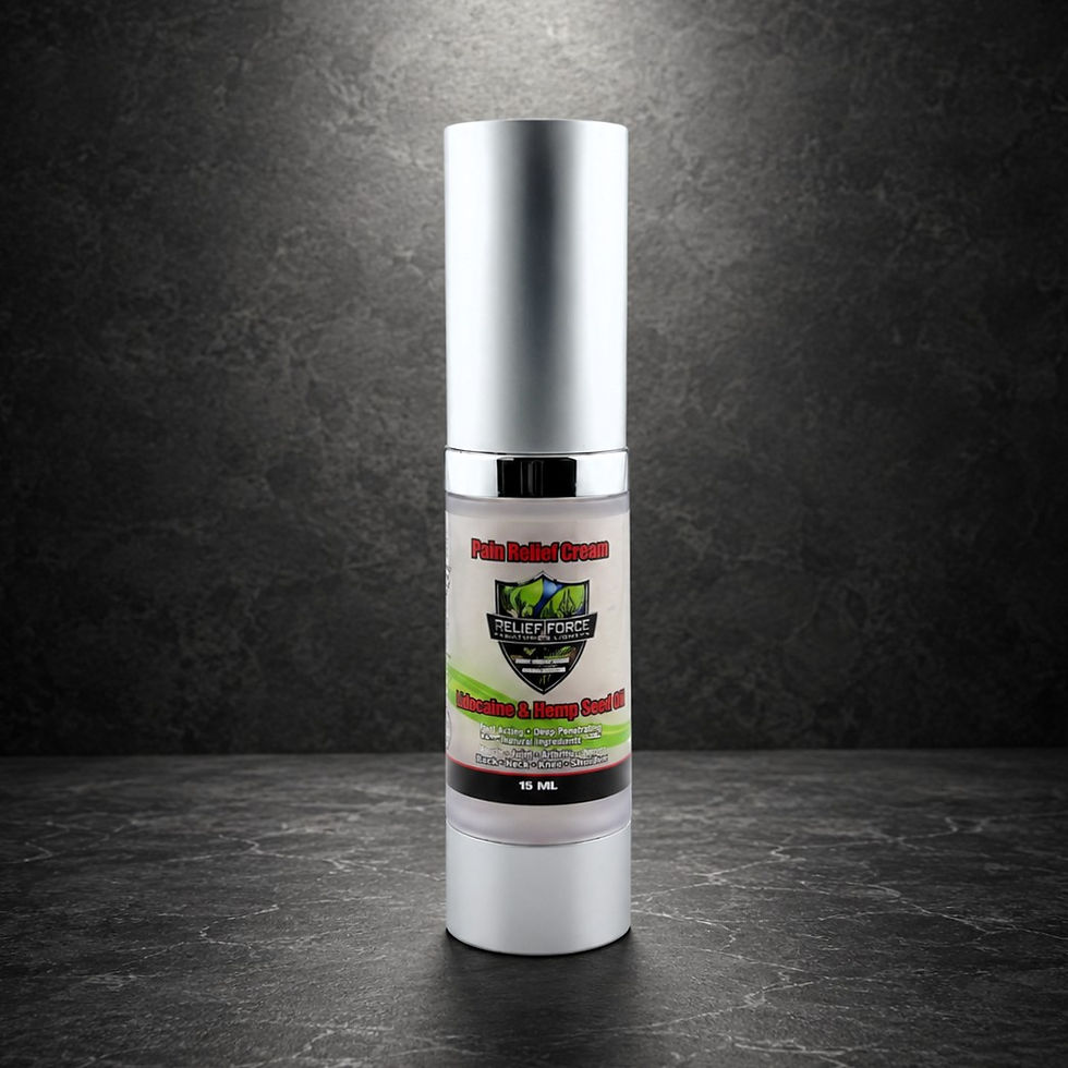 Thumbnail: Relief Force 800mg Hemp Oil & 4% Lidocaine 15ml Pump
