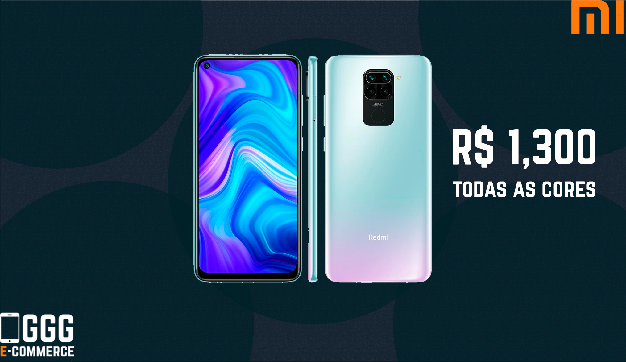 Smartphone Xiaomi Redmi Note 9 Tela de 6,53" 4GB de RAM Android 10 e Processador