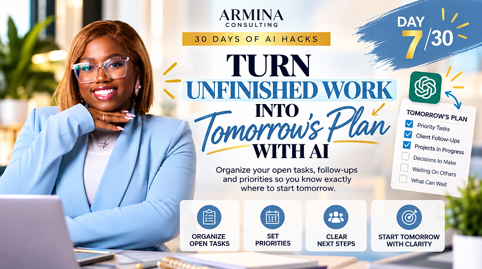 Turn Unfinished Work Into Tomorrow’s Plan With AI