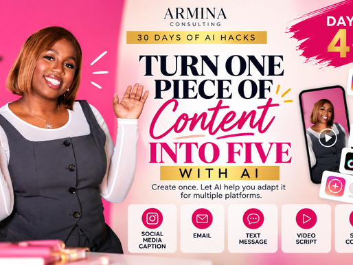 ♻️ Turn One Piece of Content Into Five With AI