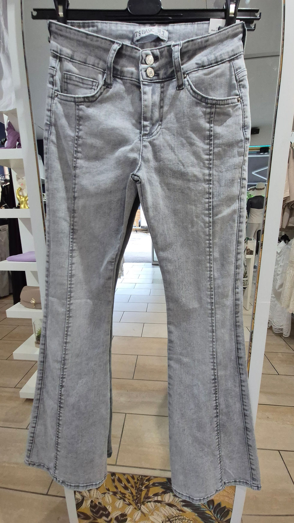 Miniaturbild: Damen Jeans MID RISE FLARE 97 % Cotton