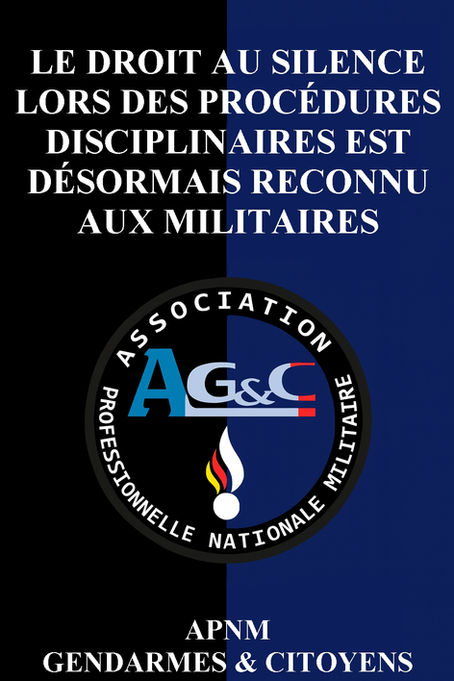 Droit au silence pour les militaires dans le cadre des procédures disciplinaires