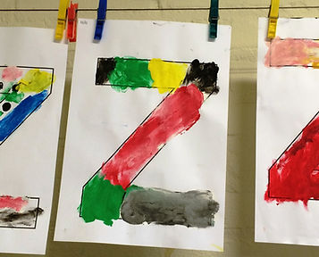 Knutselen thema ziek zijn, vingerveren letter Z