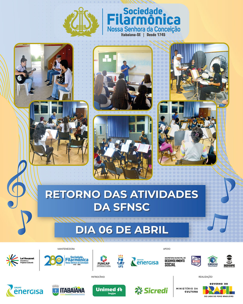 É AMANHÃ ! Retorno das atividades da SFNSC !