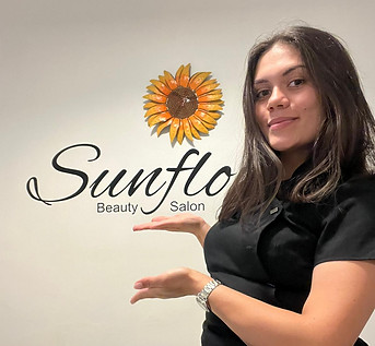 Mihaela Pascu presenting the Sunflower beauty salon