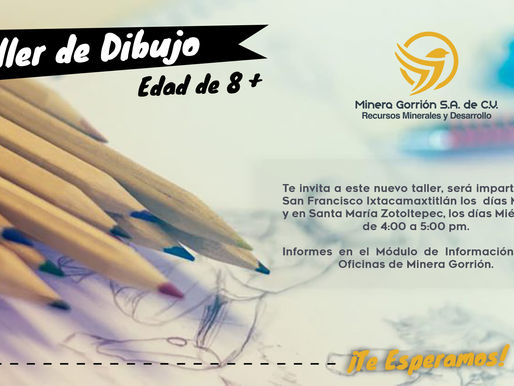 Minera Gorrión te invita al Taller de Dibujo
