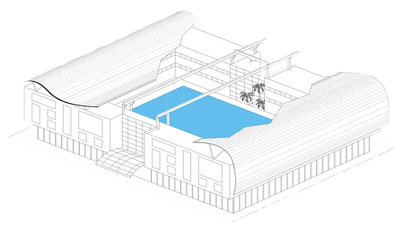 CISB - perspectiva telhado +piscina REV