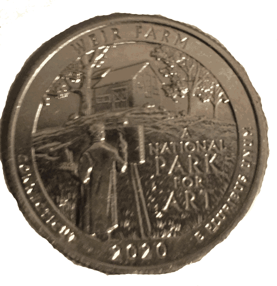 Scott J metal detecting find | 2020 - Connecticut - Weir Farm - W, "V75" privy mark