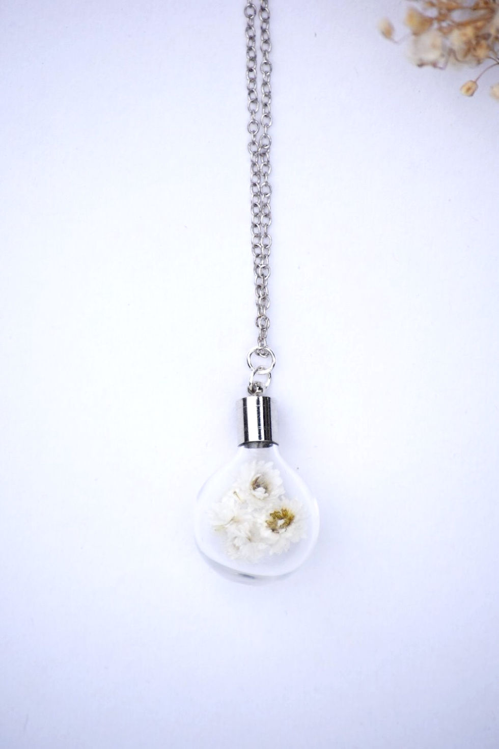 Miniature : Pendentif fleur immortelle