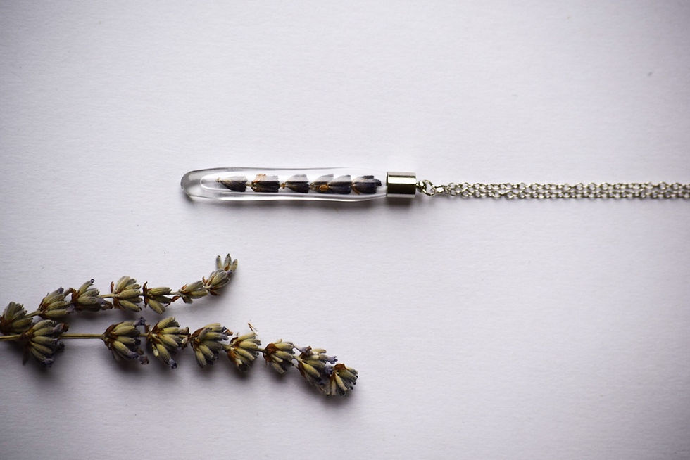 Miniature : Pendentif lavande