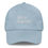 Thumbnail: Dad hat with a cursive "This is Easylivin" written on the front in white. the perfect hat to wear when enjoying relaxing times. adjustable back. light blue