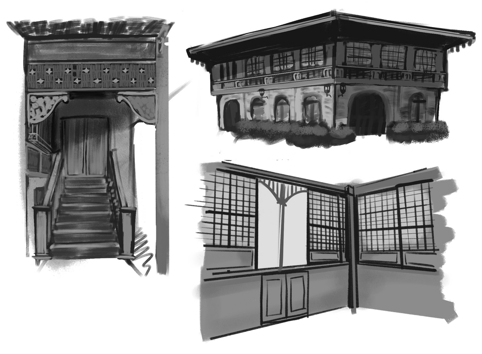 FIlipino Architecture - Sketches