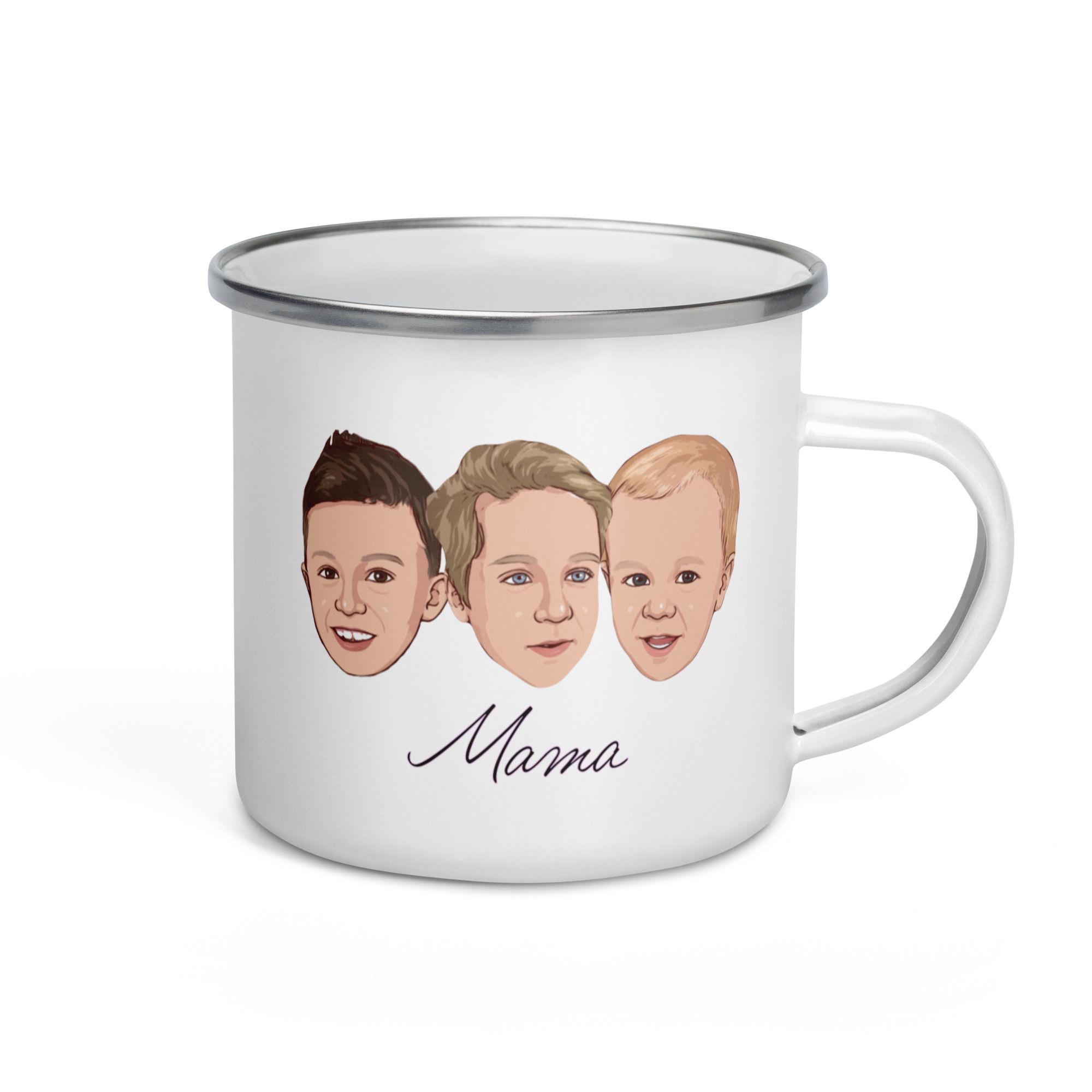 classic camping coffee mug. custom design on it