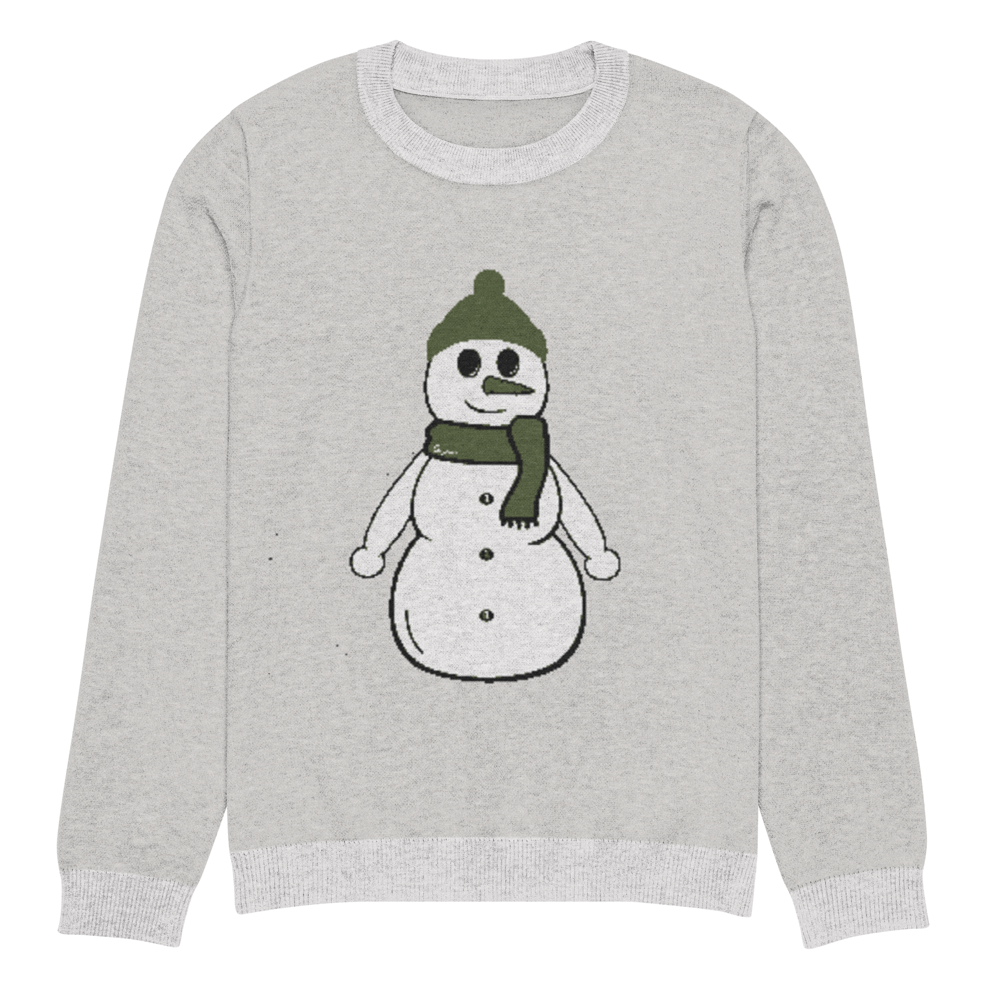 Knitted EL Snowman crewneck