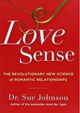An image about a book resource for relationship counseling called "Love Sense"