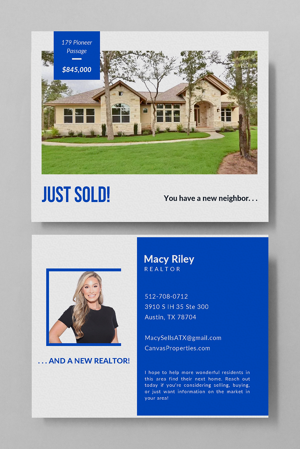 Just Sold PostCard