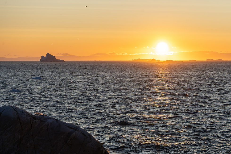 Sunset in Ilulissat, Greenland