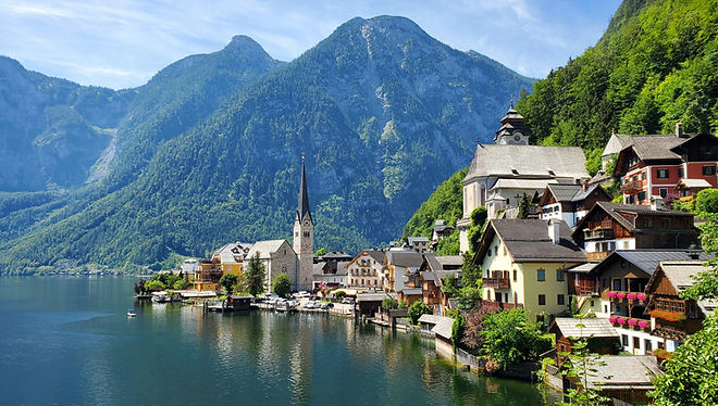 Lovely day in Hallstatt, Austria