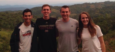 A picture displaying the first four individuals who attended the first managers on a mission trip to Malawi in 2013.