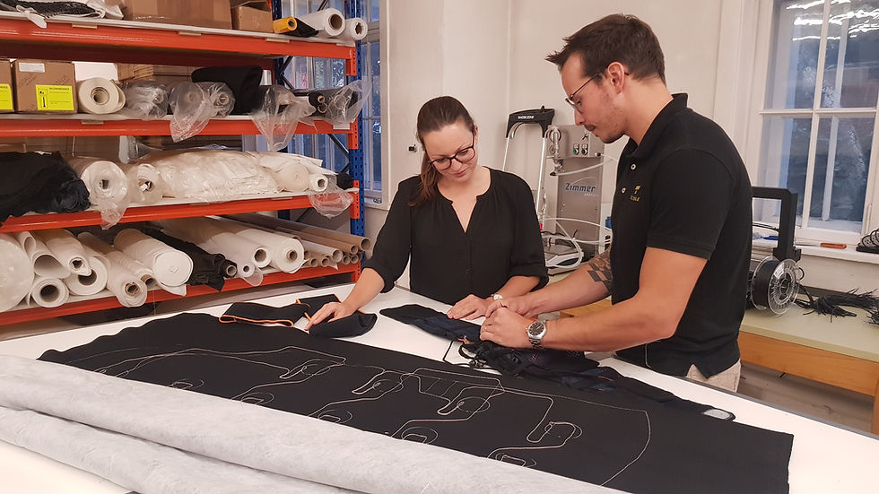 WAIBRO Ceo Katerina mit einem Mitarbeiter der Texible GmbH