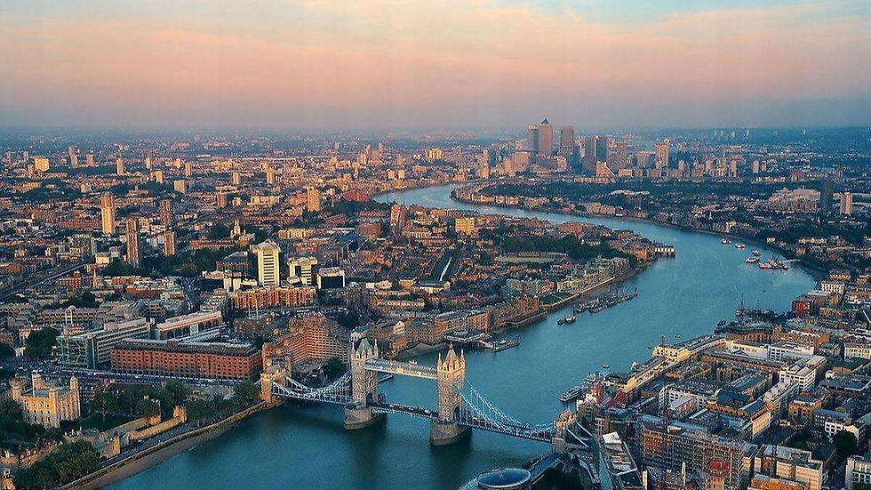 An aerial view of London, United Kingdom