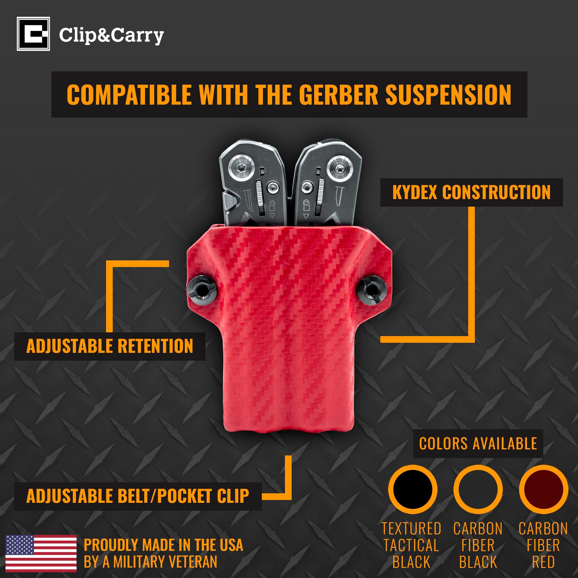 GERBER SUSPENSION - נרתיק קיידקס ל