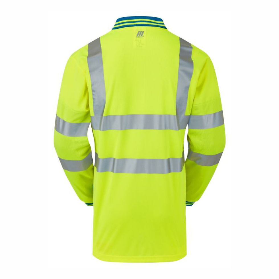 Thumbnail: P458-CRS PULSAR® Protect HV Yellow Cut Resistant Polo Shirt