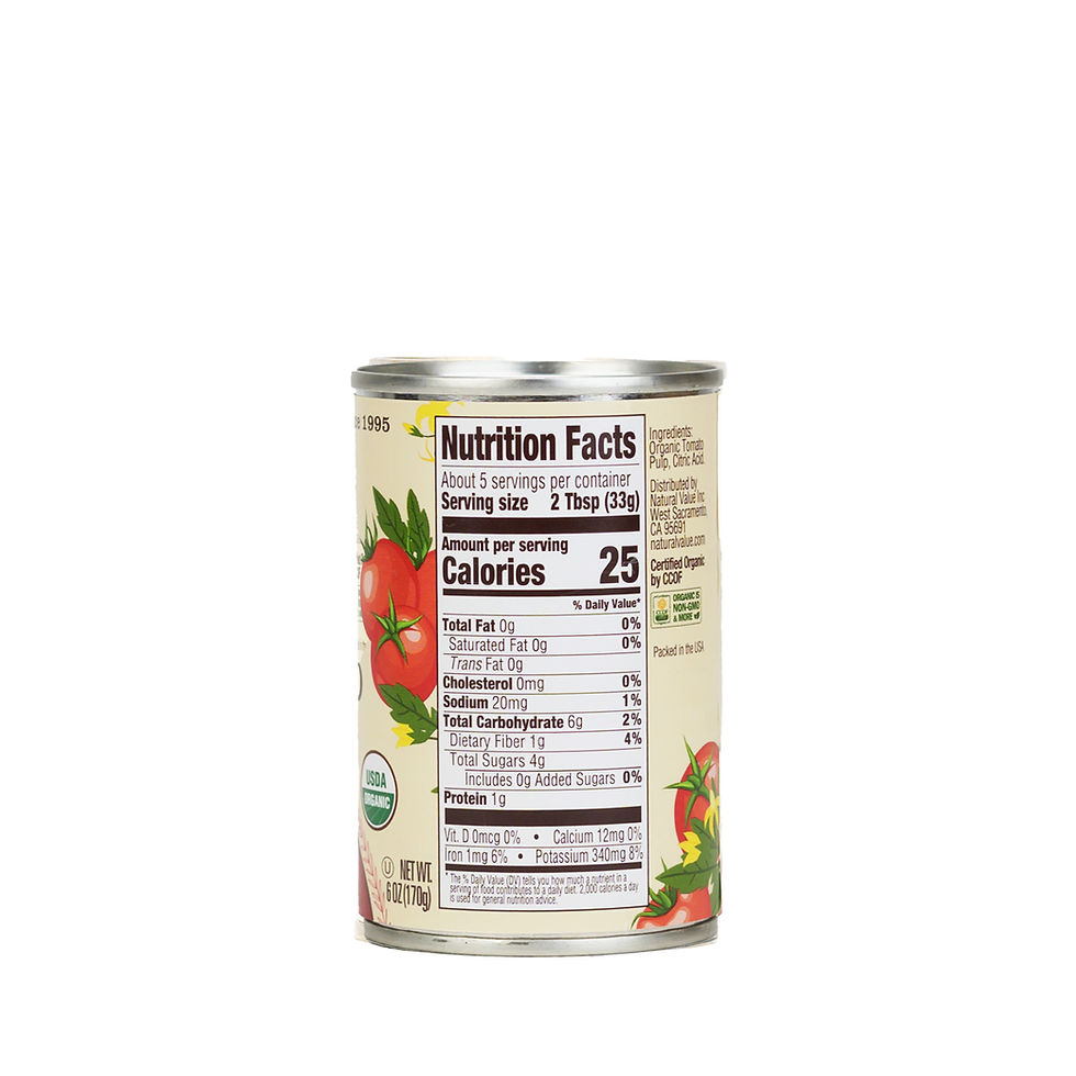 Thumbnail: Organic Tomato Paste 6oz 24pk