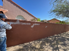Exterior common wall painting in Tucson- AAA Management HOA Painting