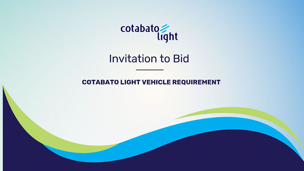 COTABATO LIGHT VEHICLE REQUIREMENT