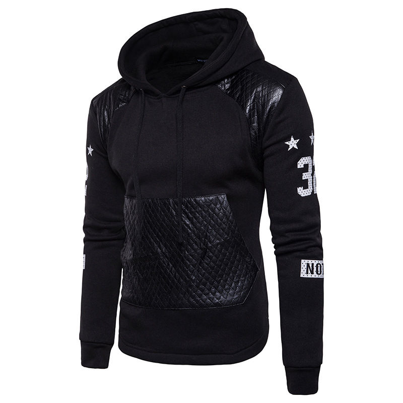 Patchwork Print Hoody