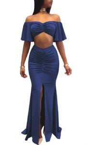 Thumbnail: Women's Two Piece Long Party Evening Dress
