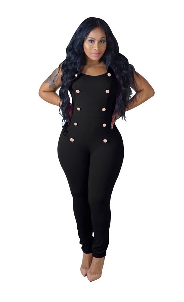 Thumbnail: Sleeveless Sexy Tank Long Pants Jumpsuit
