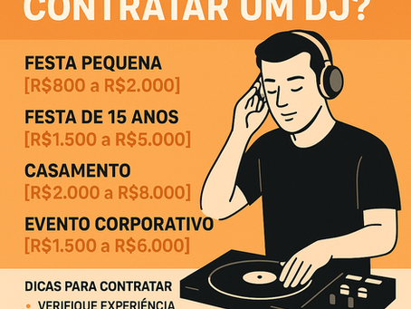Quanto custa contratar um DJ? Guia completo de preços, pacotes e dicas para todos os tipos de festa