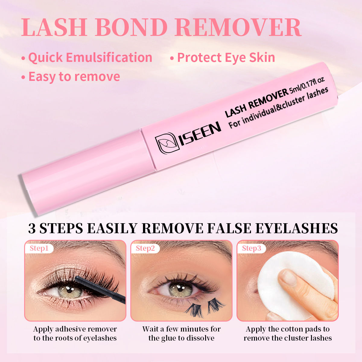 ISEEN 2-in-1 Lash Bond and Seal for DIY Lash Clusters