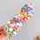 Thumbnail: 10PCS Rainbow Cartoon Elastic Hair Bands - Fruit & Flower Nylon Scrunchie Set