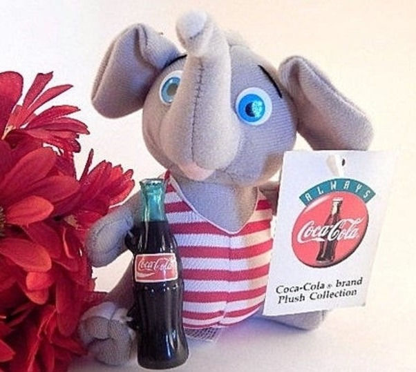 Thumbnail: Coke Stuffed Animal Novelty Toy Vintage 1993 Soda Advertising Memorabilia Coke Collectible