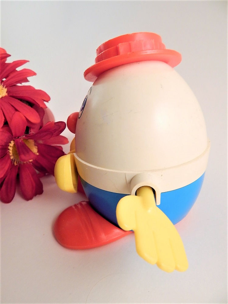 Hình thu nhỏ: vintage toy, fisher price toy, humpty dumpty, pull toy, push toy, wobble toy, FPT 2484, gen x toy, retro, baby  boomer, colle