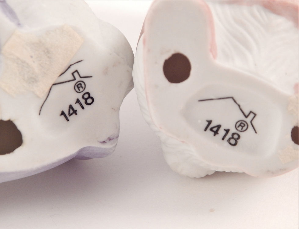 Μικρογραφία: figurine, rabbit, bunny, ballerina, homco rabbits, hone decor, girls room, dancing decor, easter, white rabbit, homco 1418