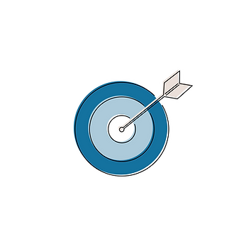 Target Icon Blue and Cream